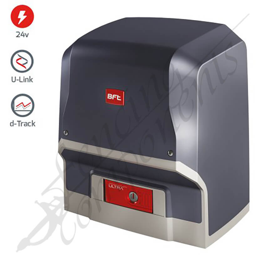 BFT Ares ULTRA BT A1000 Sliding Gate Motor KIT (1000KG Load)(inc. 2 remotes + 4 gear racks)