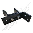 Fencing Components_Gate Receiver/Catcher 65mm Steel (Black) ADJUSTIBLE