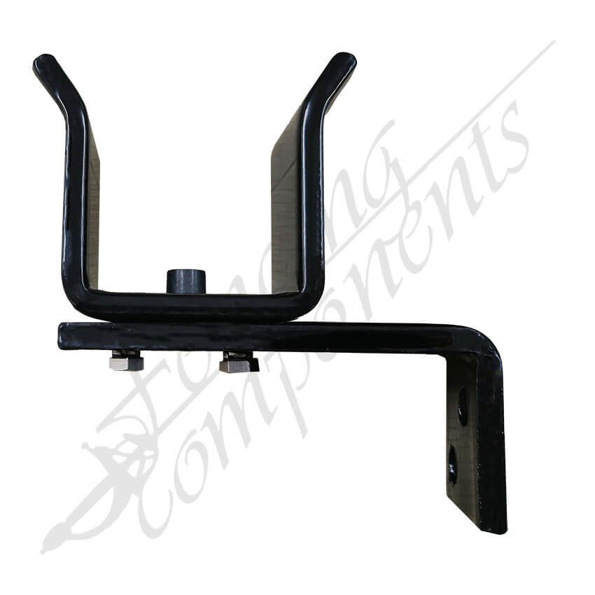 Fencing Components_Gate Receiver/Catcher 65mm Steel (Black) ADJUSTIBLE
