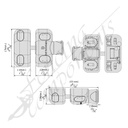 Fencing Components_D&D Magna Latch Side Pull W/ Lock