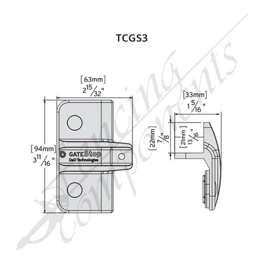 Fencing Components_D&D Plastic Gate Stopper