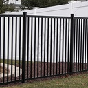 PEDESTRIAN POOL SPEC SECURITY DET PANEL 2.4mW x 1.2mH (Black) (CD115, 40x40 Rail, 25x25 Vertical)