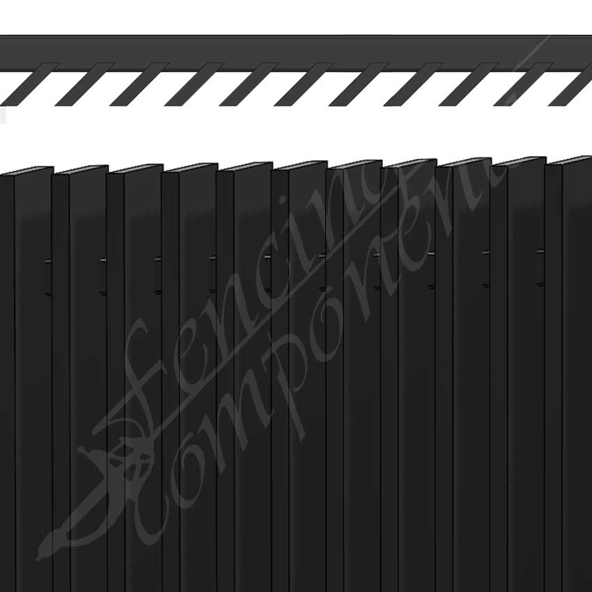 Aluminium 45° Angled Blade Designer Panel