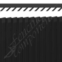 Aluminium 45° Angled Blade Designer Panel