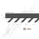 Aluminium 45° Angled Blade Designer Panel