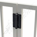 D&D Kwikfit Aluminium Self-Closing Hinge [PAIR]