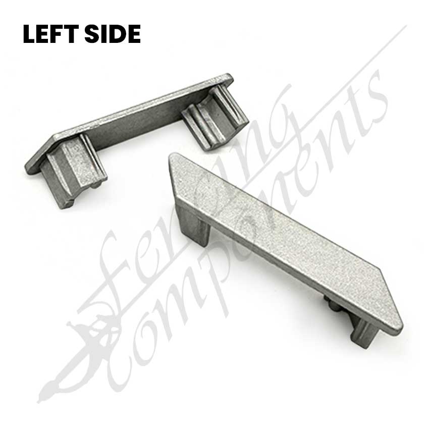 65x14x1.2 Aluminium Rectangle Angled Slat Cap