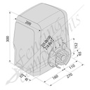 Fencing Components_BFT Ares ULTRA BT A1000 Sliding Gate Motor KIT (1000KG Load)(inc. 2 remotes + 4 gear racks)