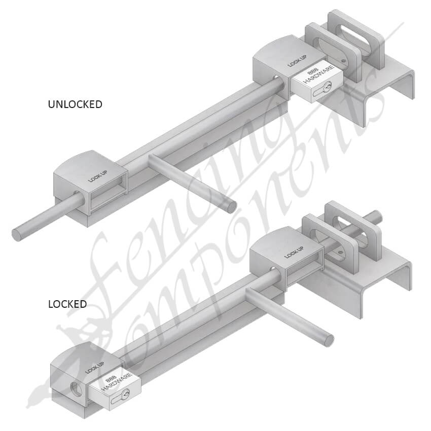 Fencing Components_Broadhurst Pad Lock without hook
