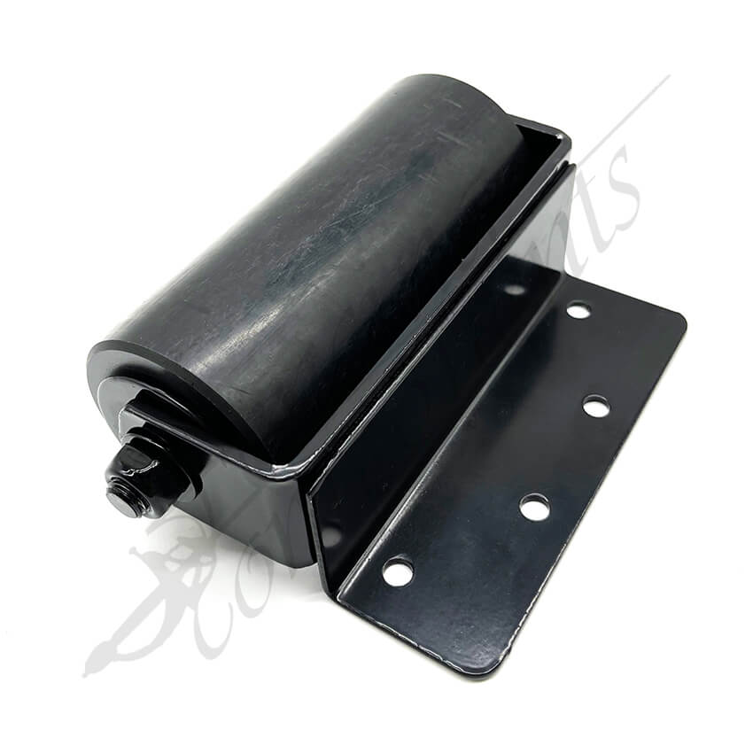 Fencing Components_65 Dia x155mm Nylon Top Roller (Heavy Duty Bracket) - Black [PAIR]