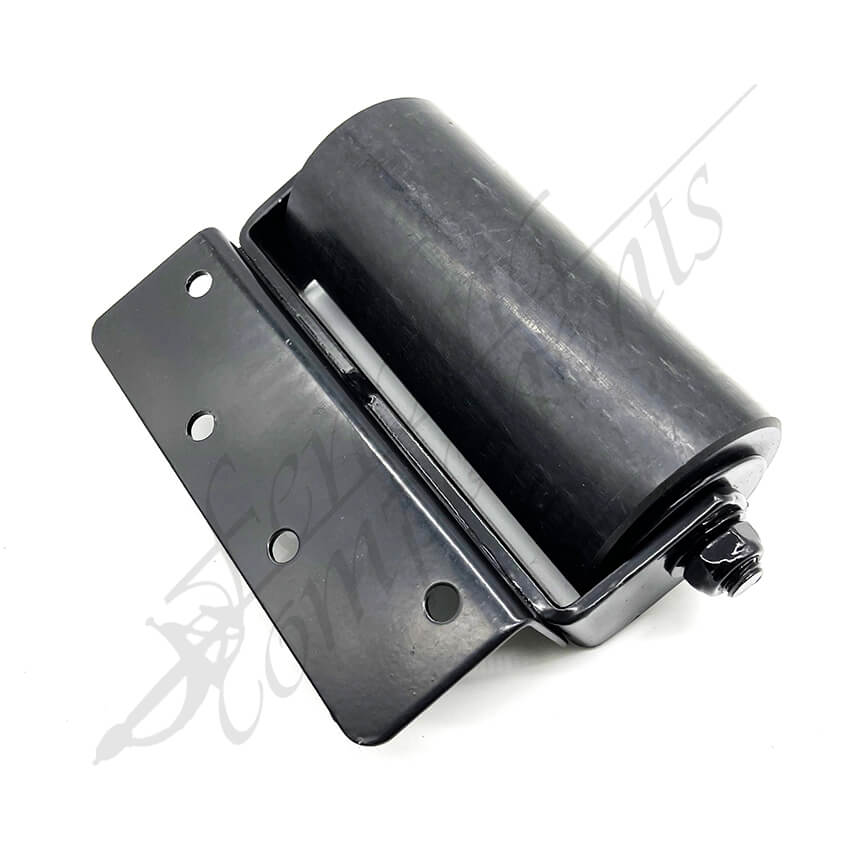 Fencing Components_65 Dia x155mm Nylon Top Roller (Heavy Duty Bracket) - Black [PAIR]
