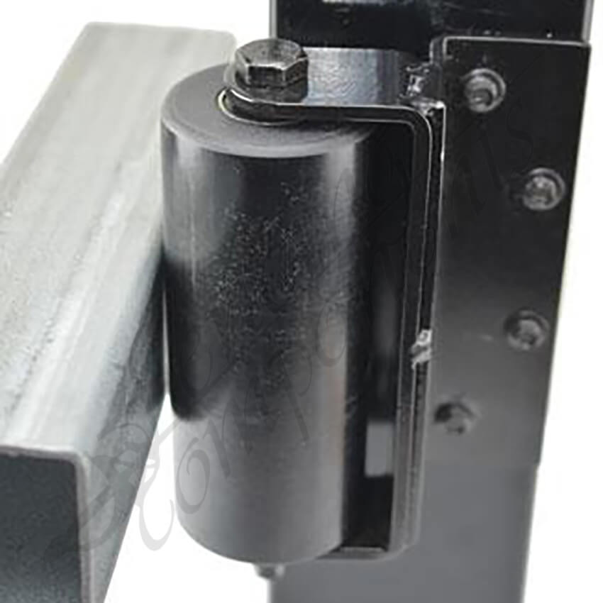 Fencing Components_65 Dia x155mm Nylon Top Roller (Heavy Duty Bracket) - Black [PAIR]