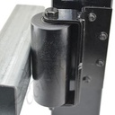Fencing Components_65 Dia x155mm Nylon Top Roller (Heavy Duty Bracket) - Black [PAIR]