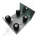Fencing Components_Top Roller with Bracket long edge - with 4 Black Roller