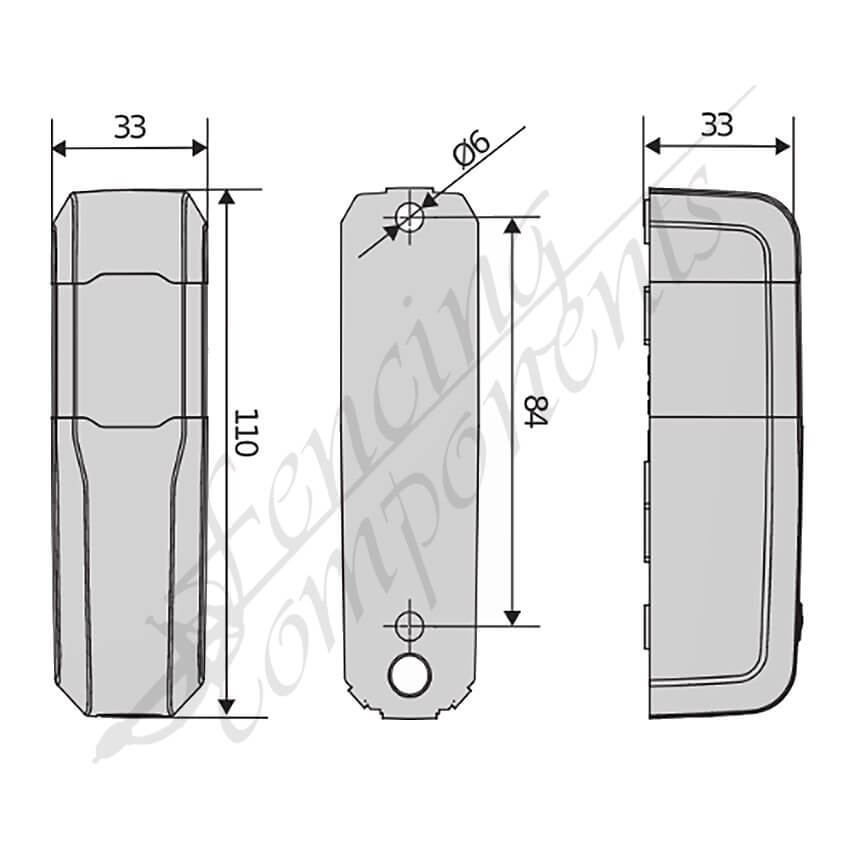 Fencing Components_Compacta A20-180 Wired Photocell Pedestrian Sensor