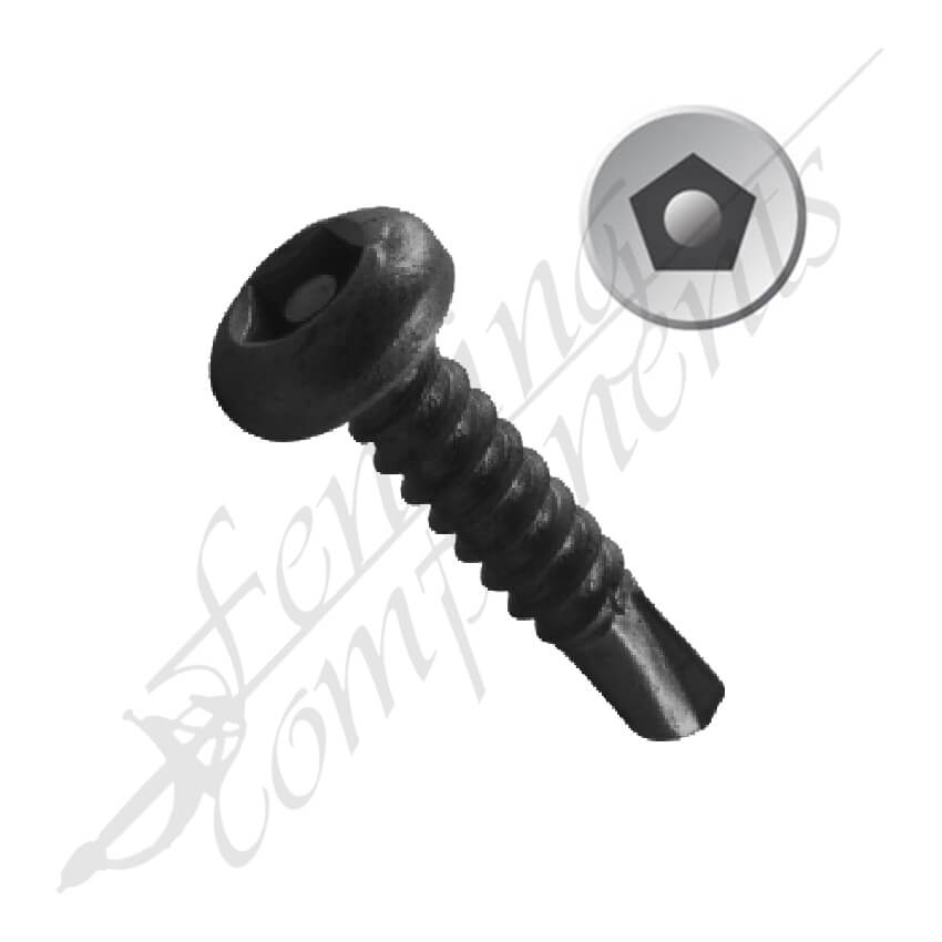 Fencing Components_PENTAFORCE 12-14X25 Tek Black (250/Box)