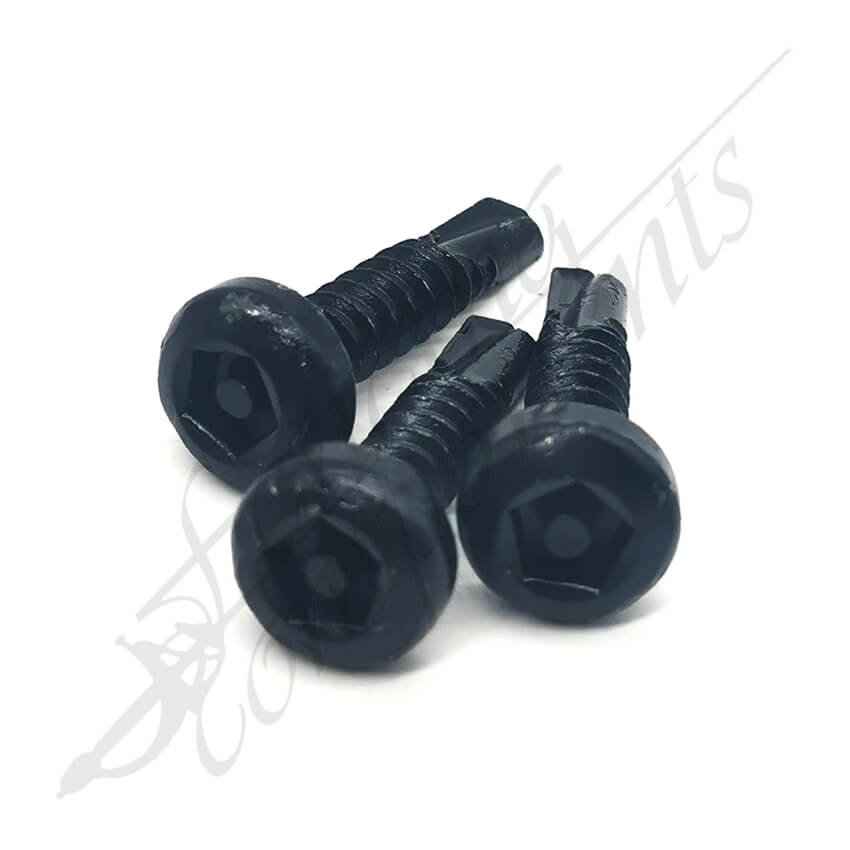 Fencing Components_PENTAFORCE 12-14X25 Tek Black (250/Box)
