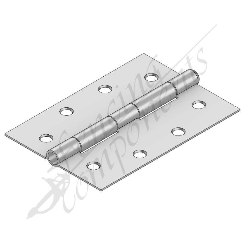 Clearance - Butt Hinge Loose Pin 100x75x2.5 Zinc Plated-Single piece 