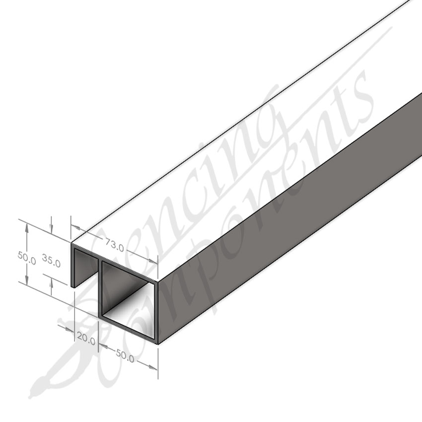 50x50mm SHS with Sliding Block Angle/Channel 3.0mm