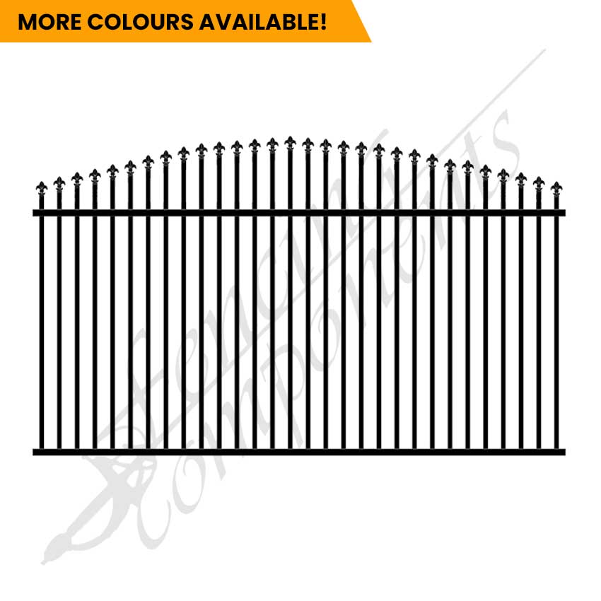 Aluminium Deco Arched Spear Fence Panel