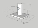 Manual Lock Pin Sliding Gate