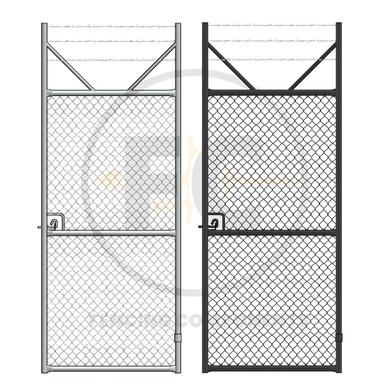 Chainwire / Chainlink Galvanised Gates - 3 Barbed