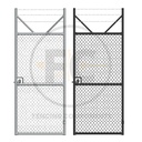 Chainwire / Chainlink Galvanised Gates - 3 Barbed