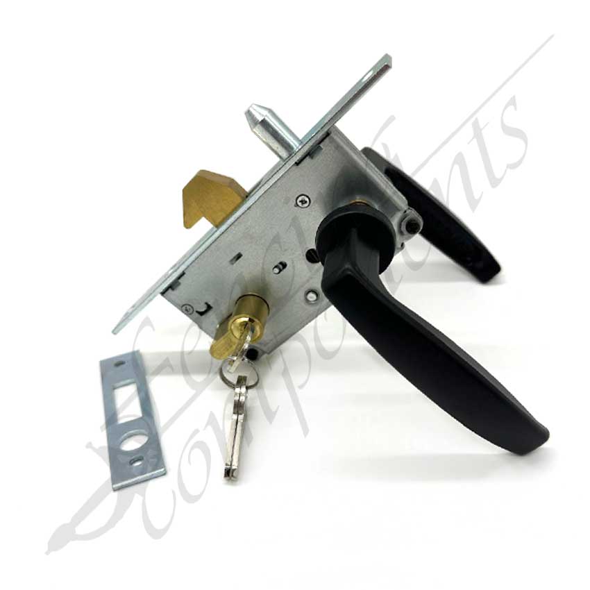 IBFM Sliding Gate Beak Lock for (from 40-50x75mm) Gate Frame - with Handle Kit