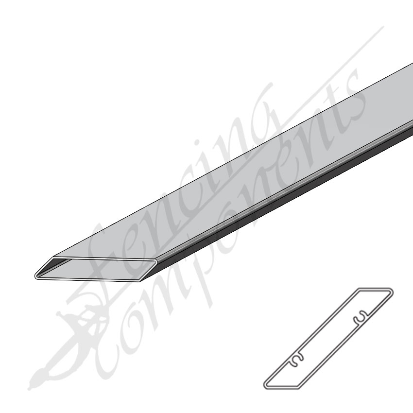 78x13.5x6500mm Aluminium Angled Slat (1.2mm)