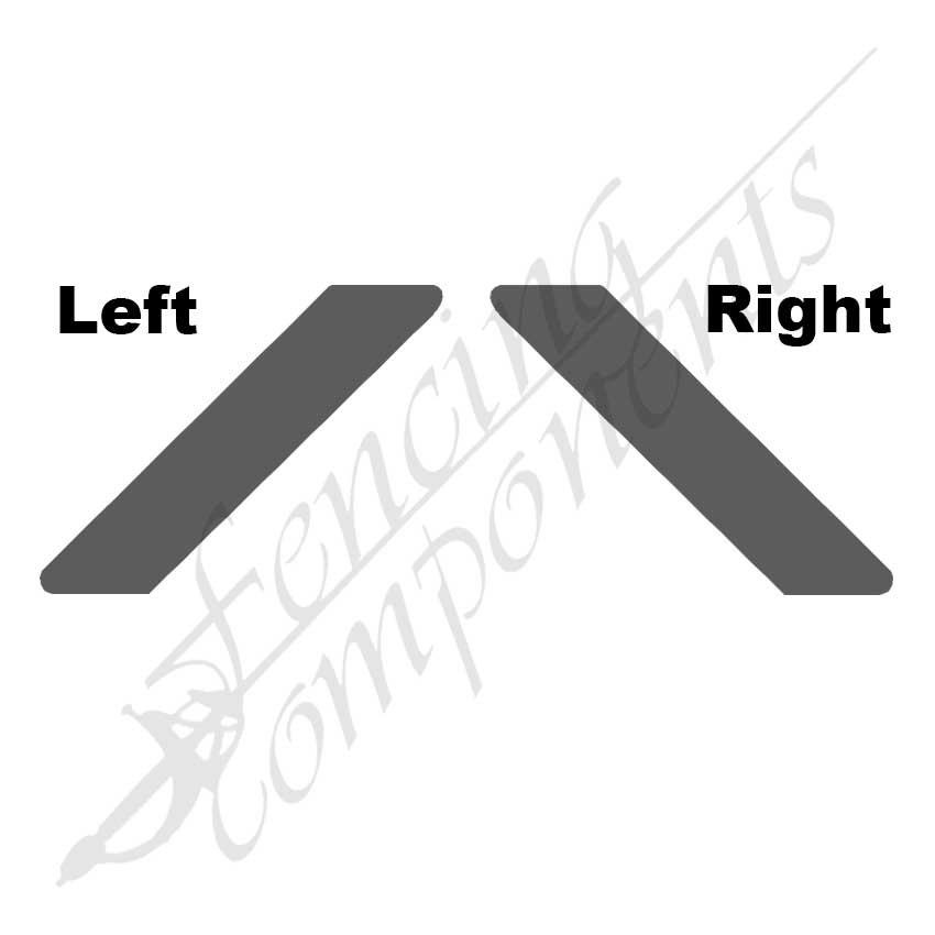 78x13.5x1.2 Aluminium Rectangle Angled Slat Cap