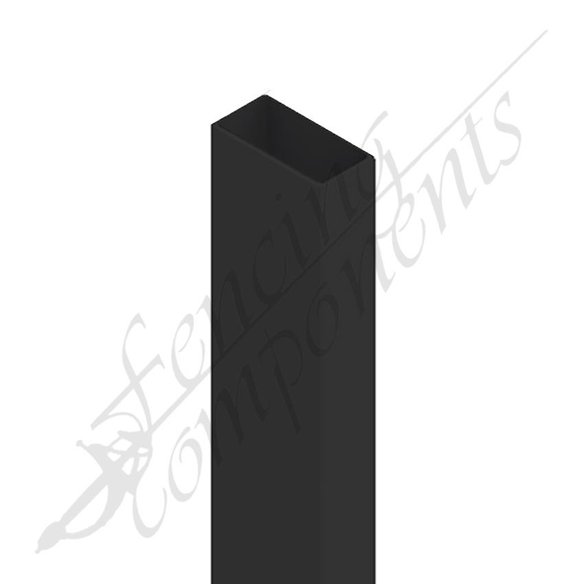 100x50mm Aluminium Post - Satin Black (6500mm - 2mm)