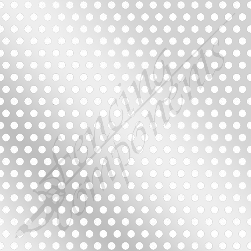 Aluminium Perforated Sheet Mesh 1200x2400 - Round Hole 