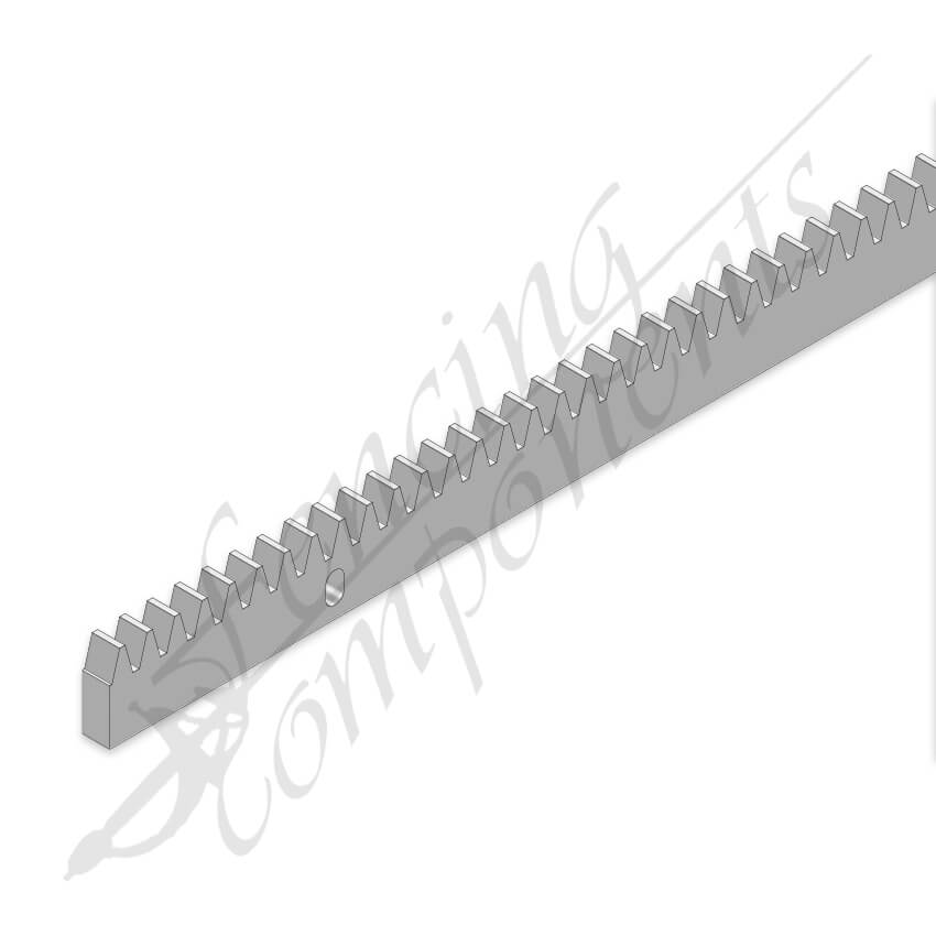 Gear Rack - 1 Metre 3 Support, Steel with 3 spacer (10x30x1005mm)