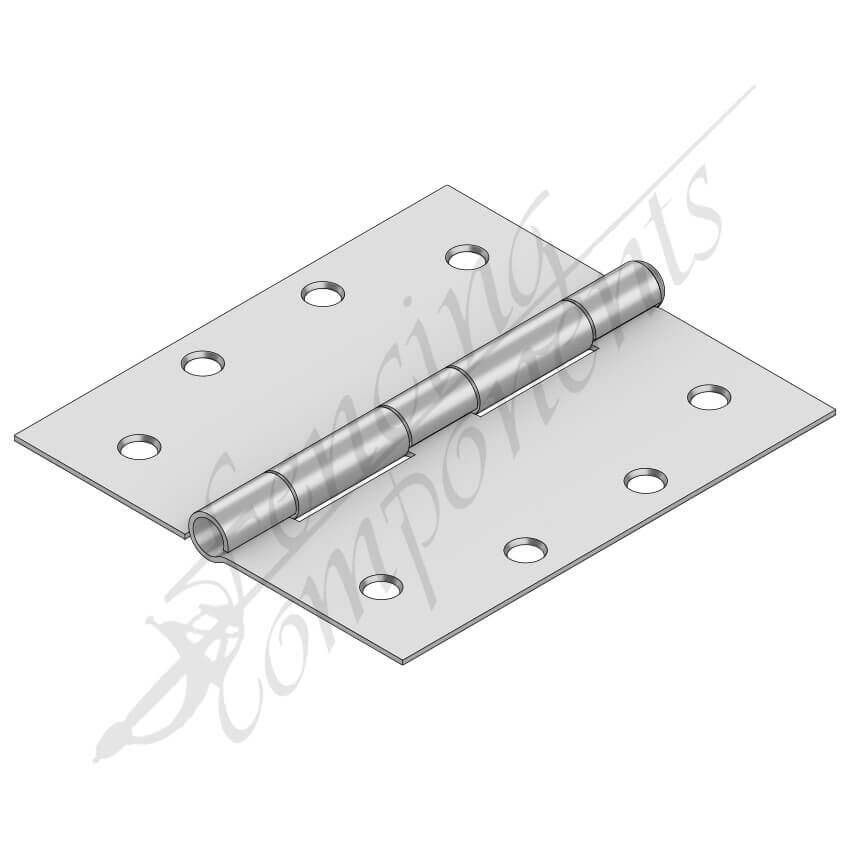Butt Hinge Loose Pin 100x100x2.5mm Zinc Plate (piece) (19kg/100)