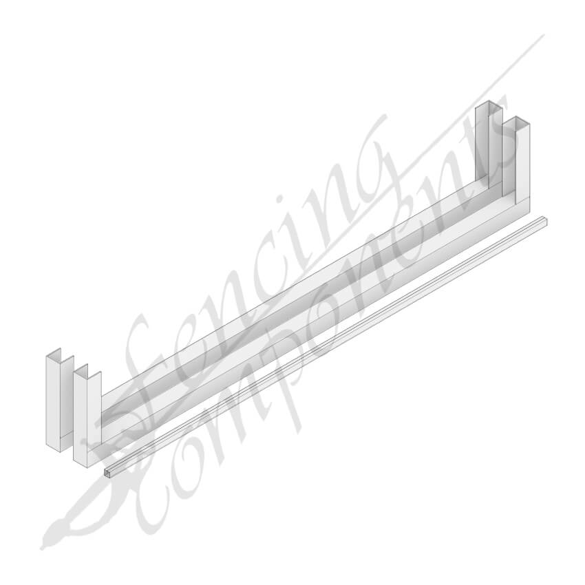 Gate Stile Kit 1800mmH (Frost/ Surfmist/ Off White) #17
