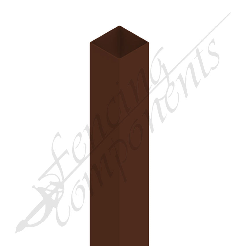 65x65mm Steel Post - Boundary/ Bowral Brown (2400mm - 2mm)