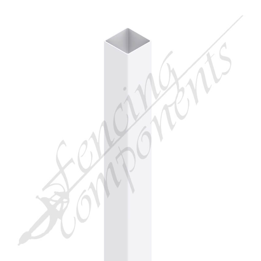 50x50mm Aluminium Post - Pearl White