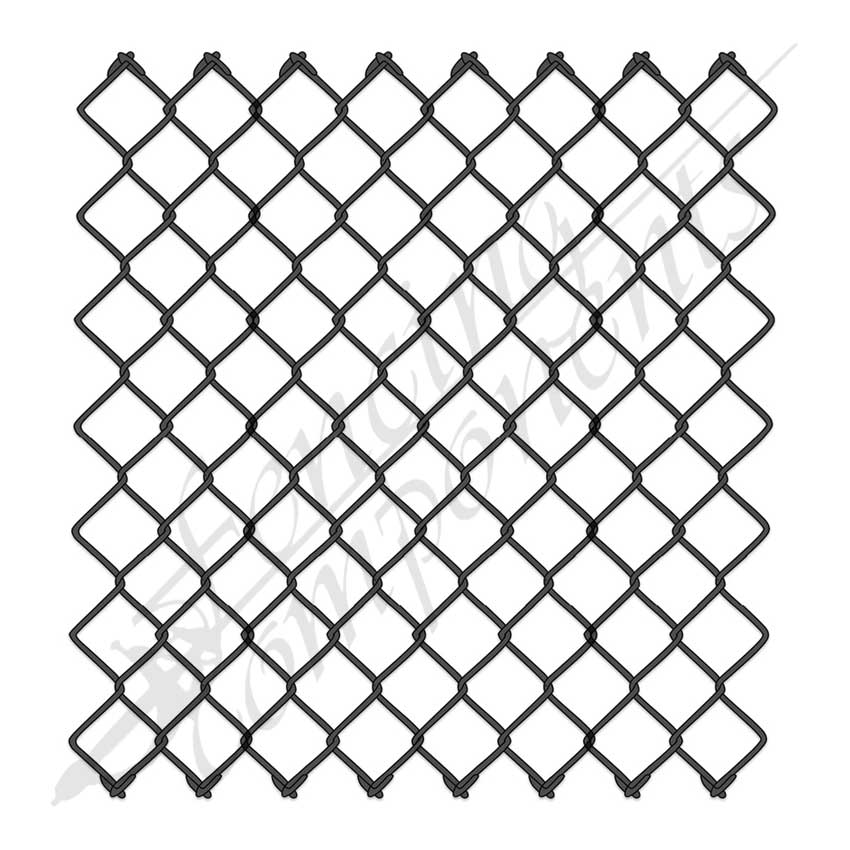 Chainwire Mesh - 25mm Diamond x 2.5mm (Black PVC) KK 1.8H x 10m - SUITABLE FOR GOLF COURSE