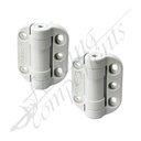 Safetech Adjustable Self Closing Hinges (No Legs) - White [PAIR]