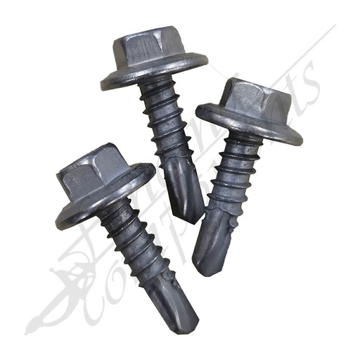 BREMICK Self-Drilling Metal #12-14x20 Hex Tek Screw (100/Bag-500/Box)