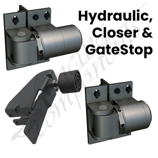[DD-SURECLOSE-RF-SAFETY-SET] D&D SureClose® ReadyFit - Hydraulic Hinge & Closer Set (Child/Pool Safety Model)