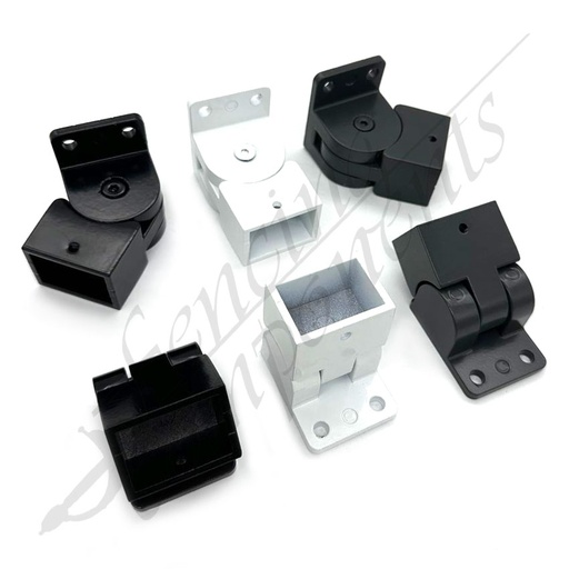 38x25mm Aluminium Angled Adjustable Swivel Bracket for Raked/Sloped/Corner Panels