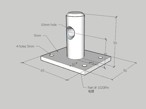 [1020Pin] Manual Lock Pin Sliding Gate