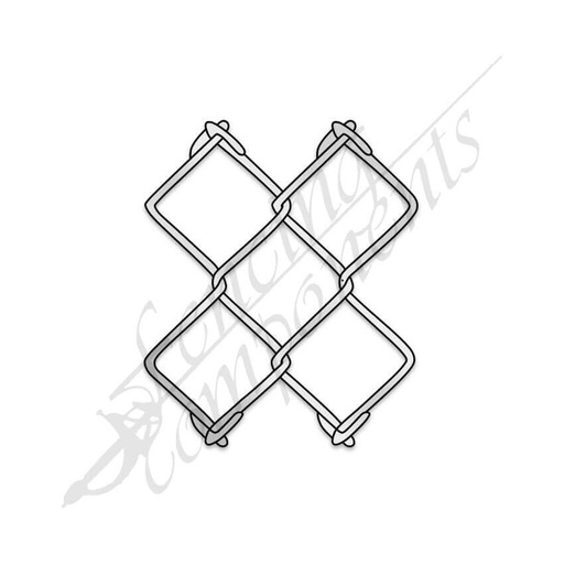 [CW6018225KK-GAL] Chainwire Mesh Temporary - 60mm Diamond x 2.25mm (Galv) 20m