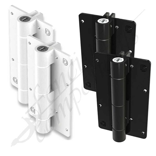 D&D Kwikfit Aluminium Self-Closing Hinge [PAIR]