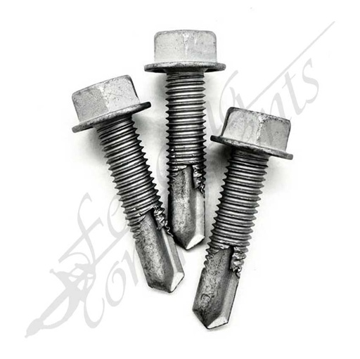 [M835HEXSDS] M8 x 35mm - Gal Hex - Heavy Duty Gate Screws (Each)