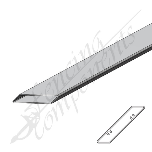 [AP78136512] 78x13.5x6500mm Aluminium Angled Slat (1.2mm)