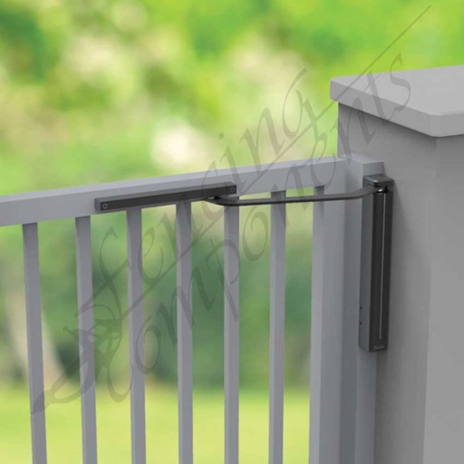D&D Assa Abloy SlimLine® Hydraulic, Vertical Gate Closer - Self Closing, Adjustable Speed